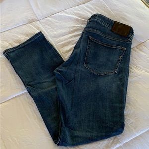 Express men’s slim fit jeans. Dark wash